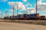 CSX Locomotives in the Yard